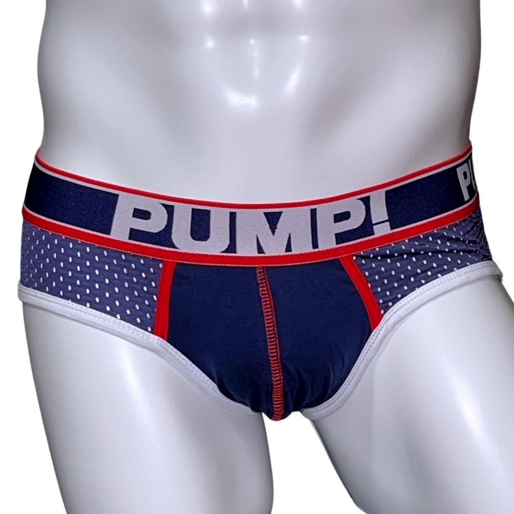 PUMP! Mesh Briefs Navy Blue Size XL (32-34) H389 NWT